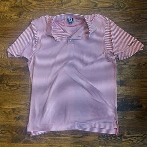 FJ Polo eagle ranch in red stripes